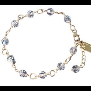 Designer Nancy Ciccone Bracelet Swarovski crystals 14kt gold filled
